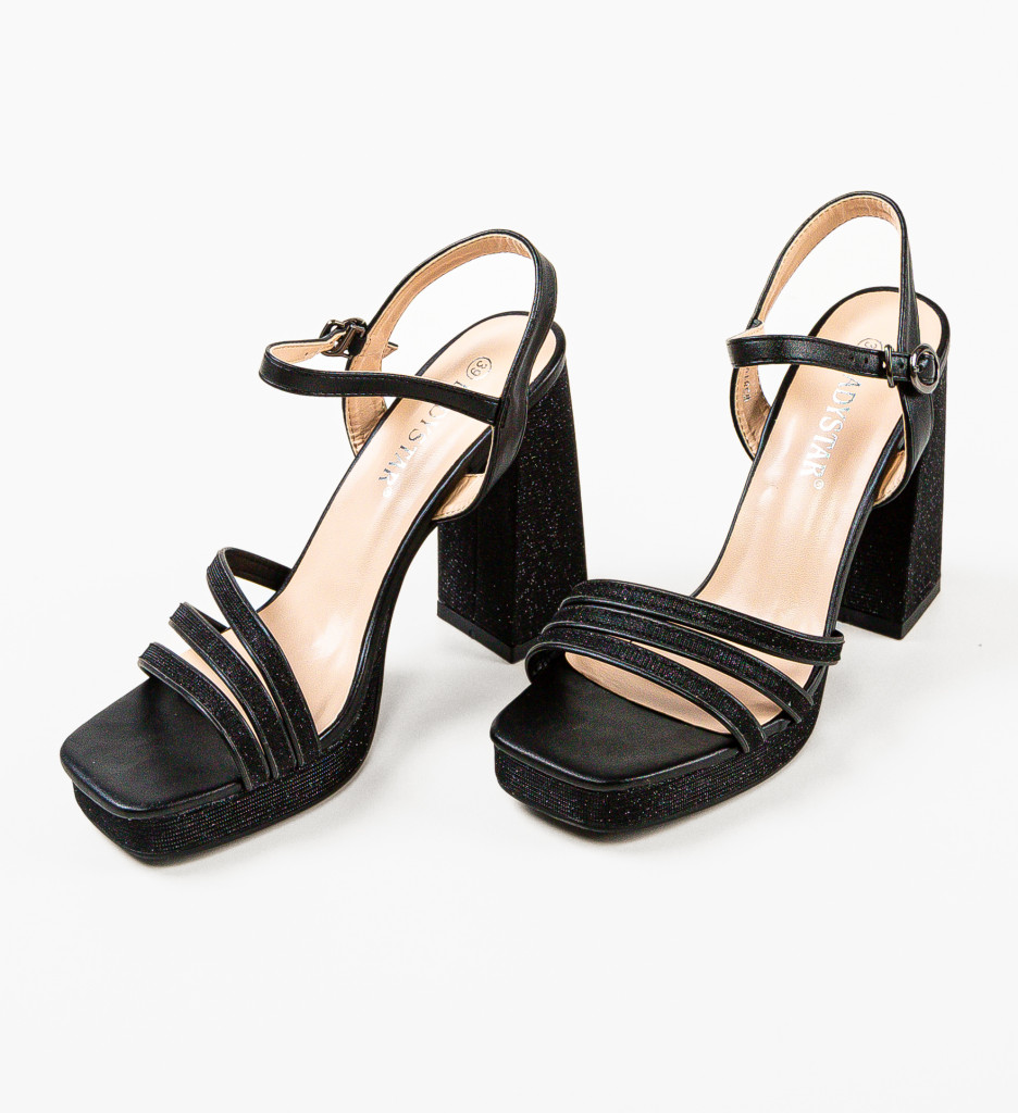 Sandale Mittens Negre - Eleganță și Stil - imagine 9