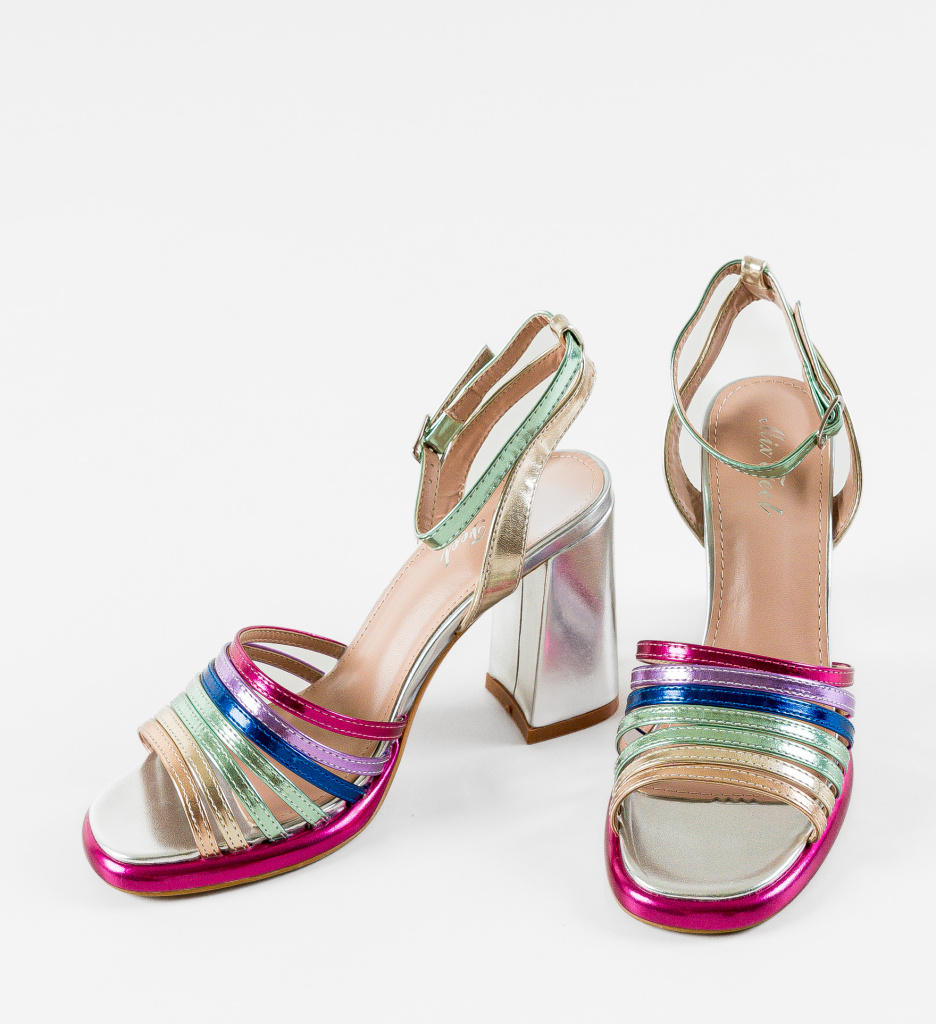 Sandale cu toc Bover Multi 2 - Eleganță și Stil - imagine 7