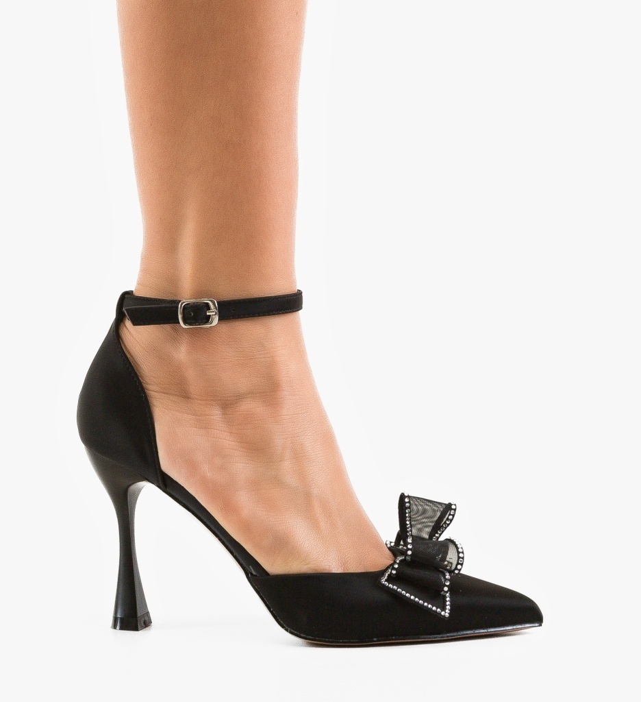 Pantofi Toc Kapke Negri Eleganți | Depurtat - imagine 6