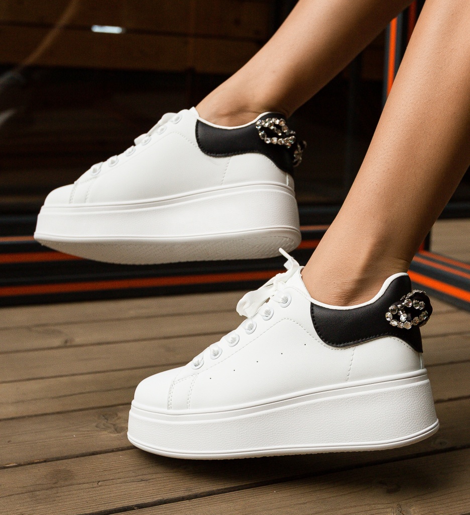 Sneakers Dama Wilkins Albi - Confort și Stil - imagine 3