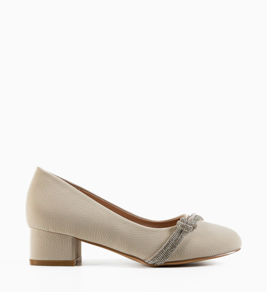 Pantofi Turen Bej cu toc - Eleganță maximă - imagine 4