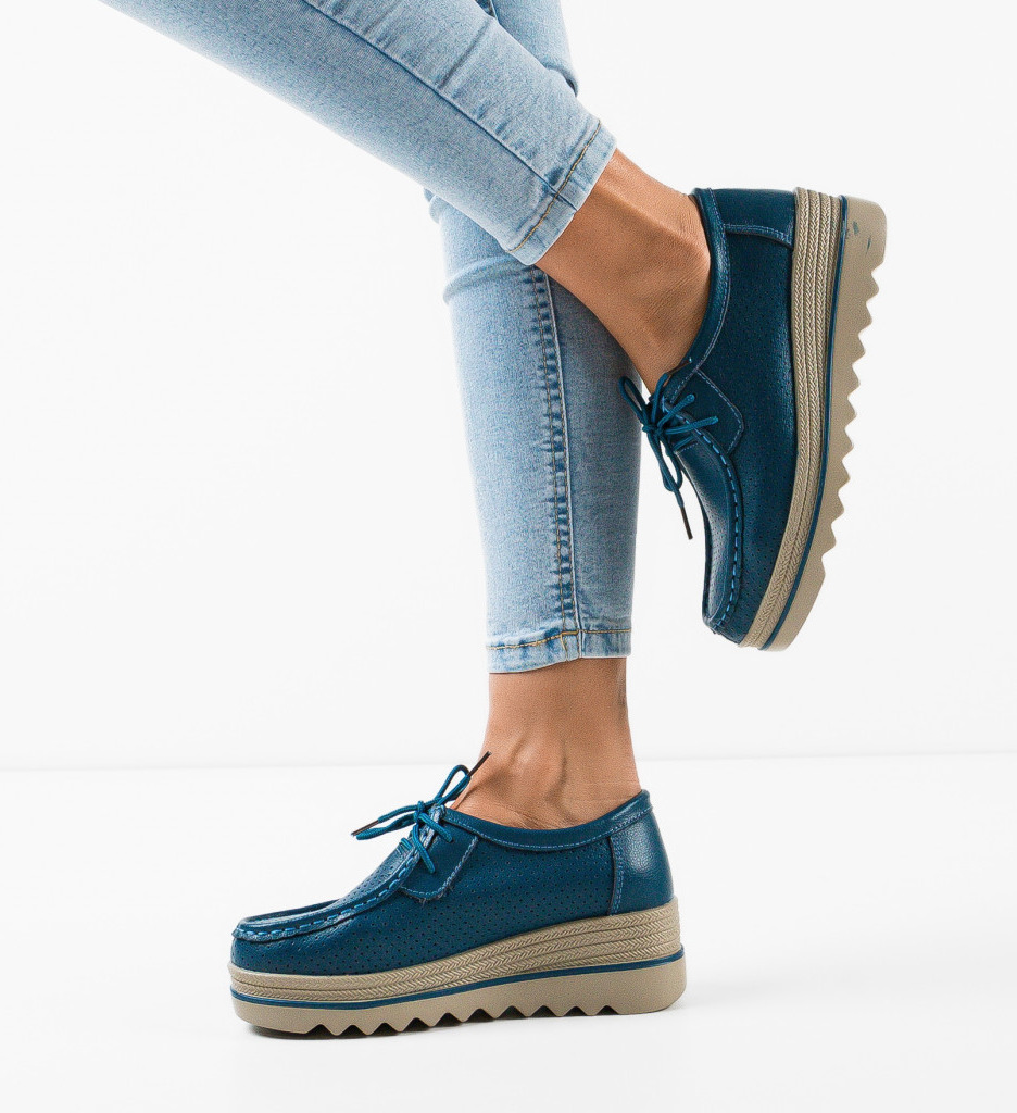 Pantofi Torinoz Albastri | Stil & Confort Zilnic - imagine 2