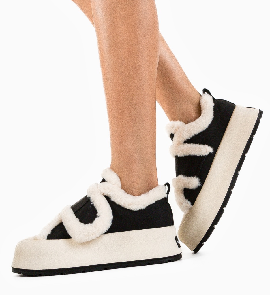 Sneakers Dama Foxy Negre | Confort și Stil Urban