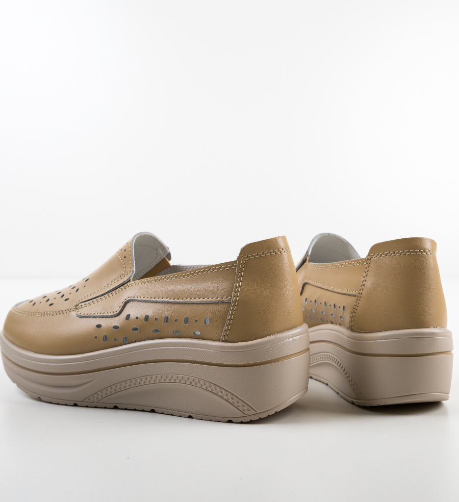 Pantofi Casual Olifram Bej - Confort și Stil - imagine 4