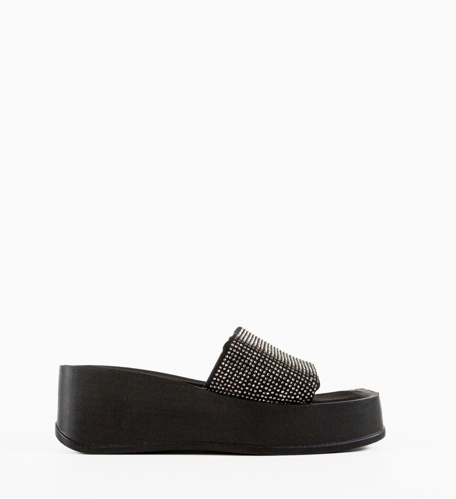 Platforme Dama Vanders Negre Elegante - imagine 5