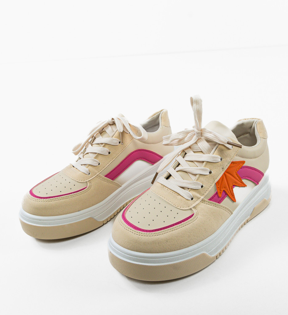 Pantofi Sport Kacie Bej | Confort și Stil - imagine 6