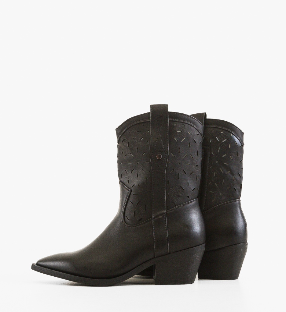 Botine Dama Mich Negre - Eleganță și Confort - imagine 5