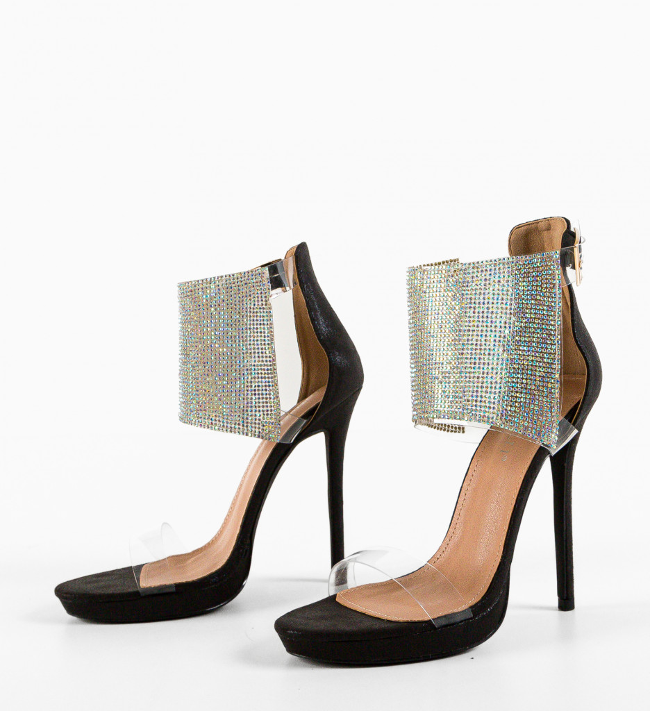 Sandale cu Toc Joakim Negre - Eleganță - imagine 9