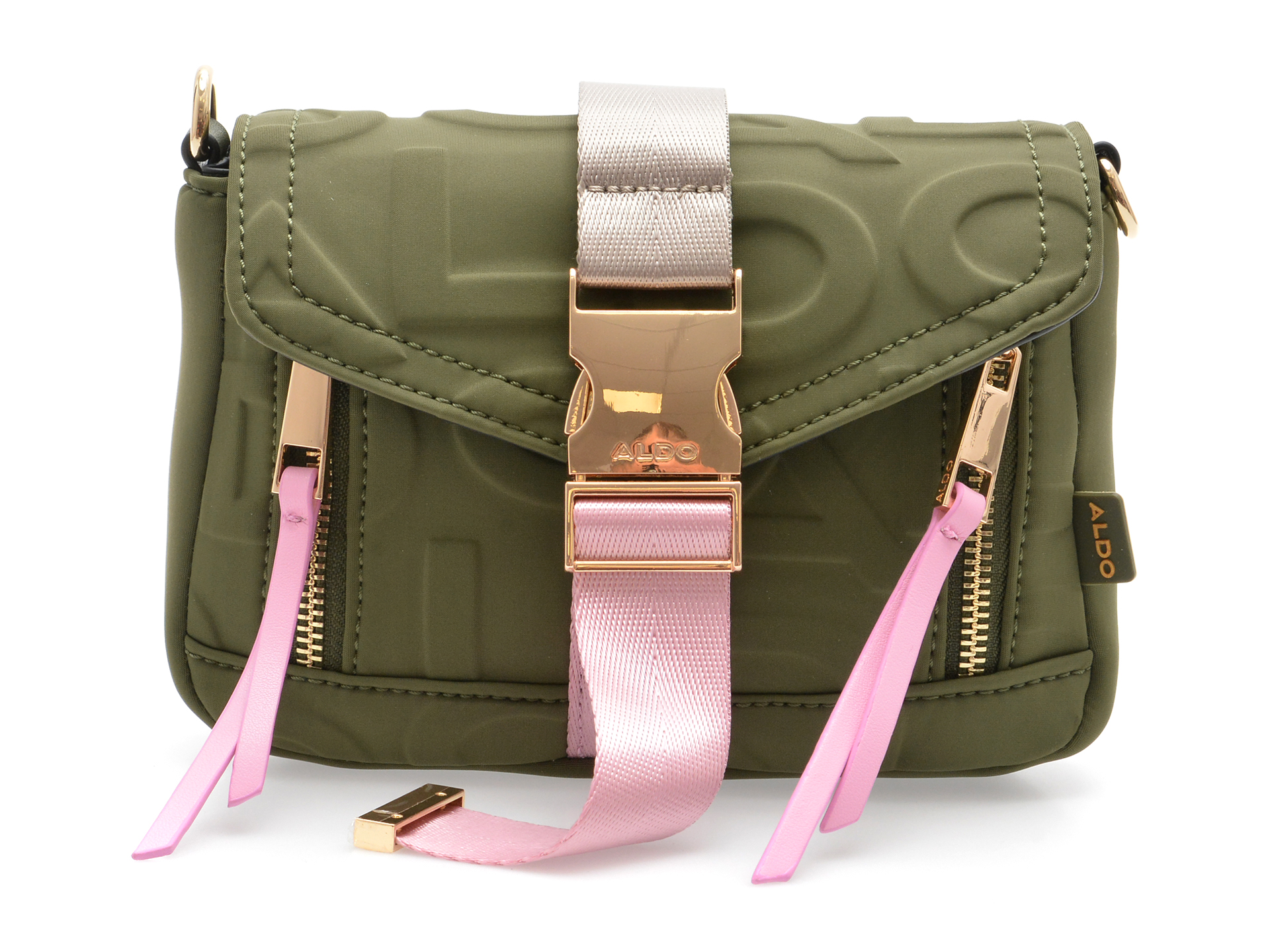 Geanta ALDO ASERIDER 250 Kaki Textil