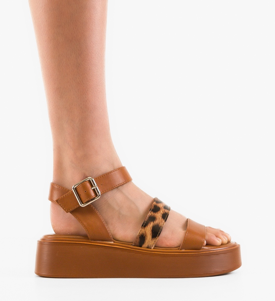 Sandale Dama Essmee Camel | Confort și Eleganță - imagine 6