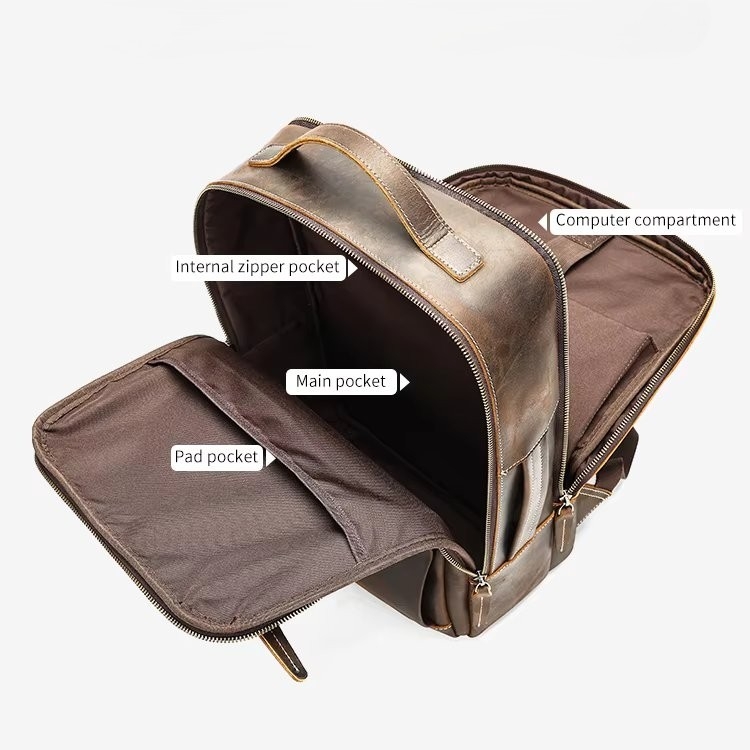 Rucsac Barbati Delis Sylas GT3319 Piele Naturala - imagine 5