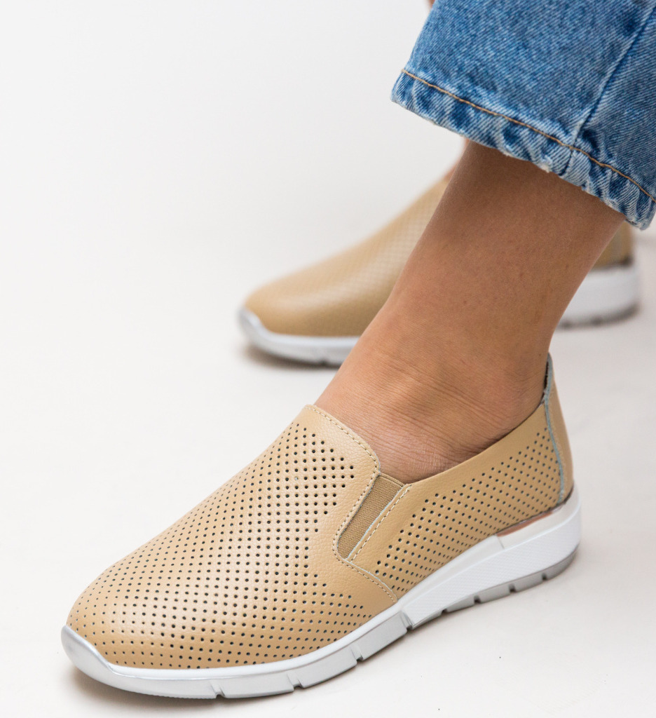Pantofi Pufini Bej | Confort Superior - imagine 2