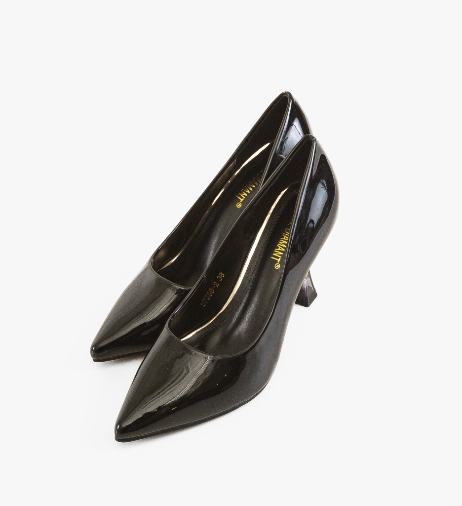Pantofi Stiletto Negri Eleganți - imagine 5