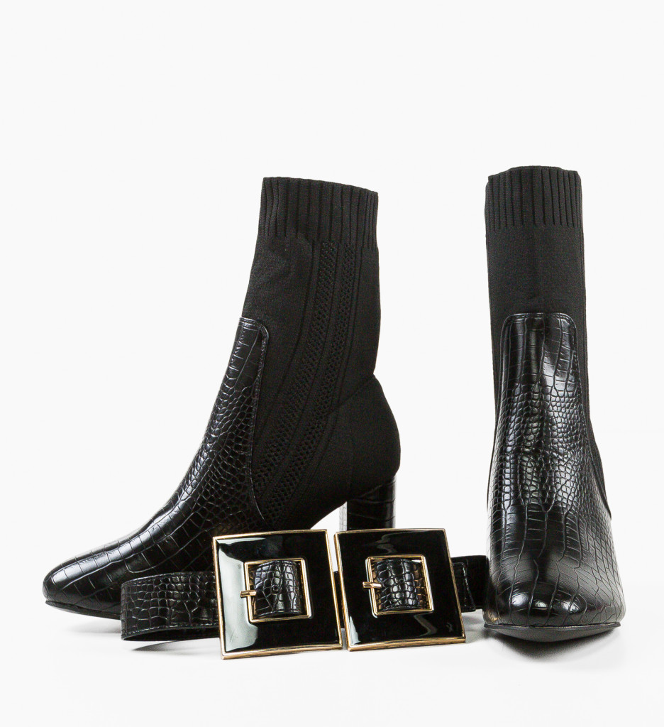 Botine Dama Lyla Negre | Eleganță și Confort - imagine 8