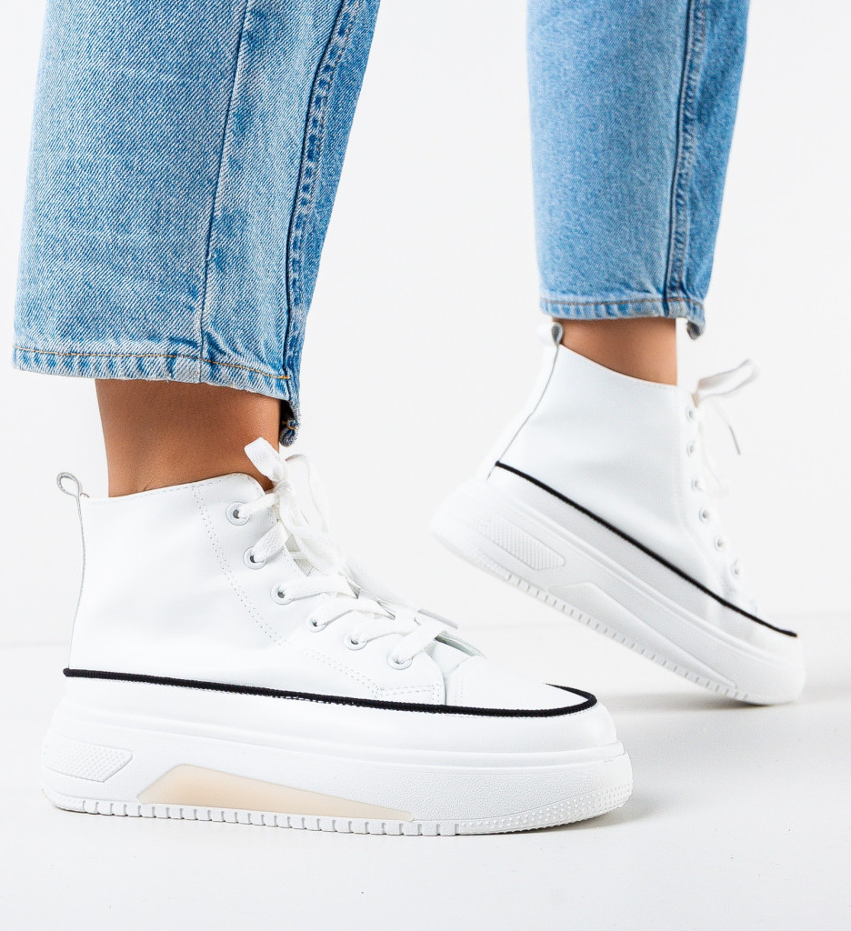 Sneakers Dama Delacruz Albi - Confort și Stil - imagine 4