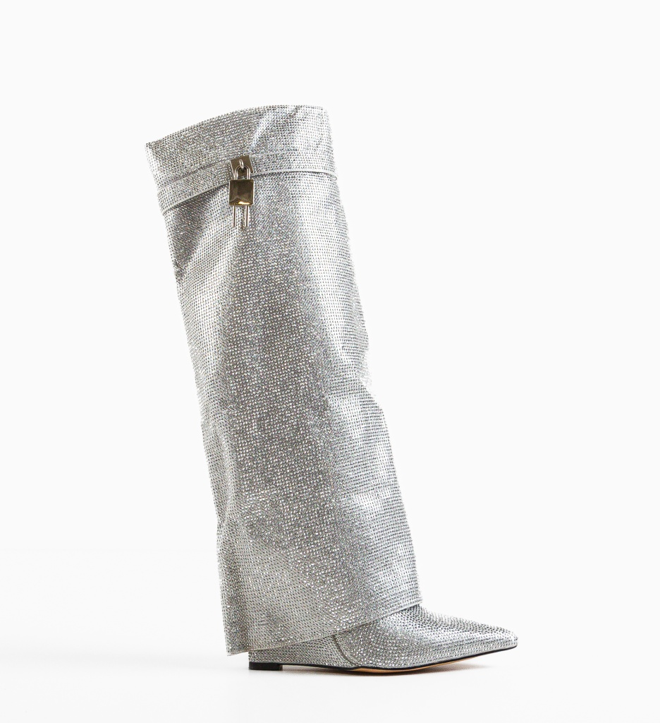 Cizme Fasamana Argintii - Eleganță și Stil - imagine 5