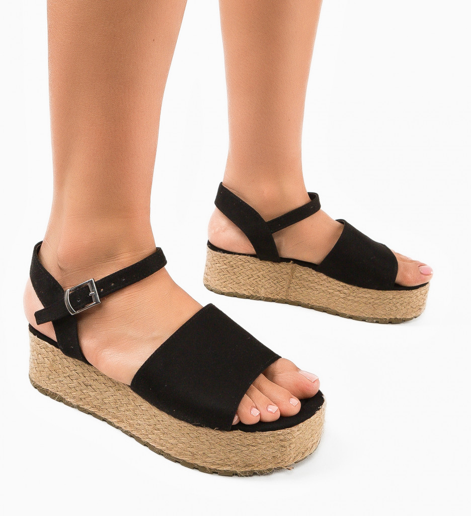 Sandale Vilago Negre | Eleganță și Confort - imagine 3