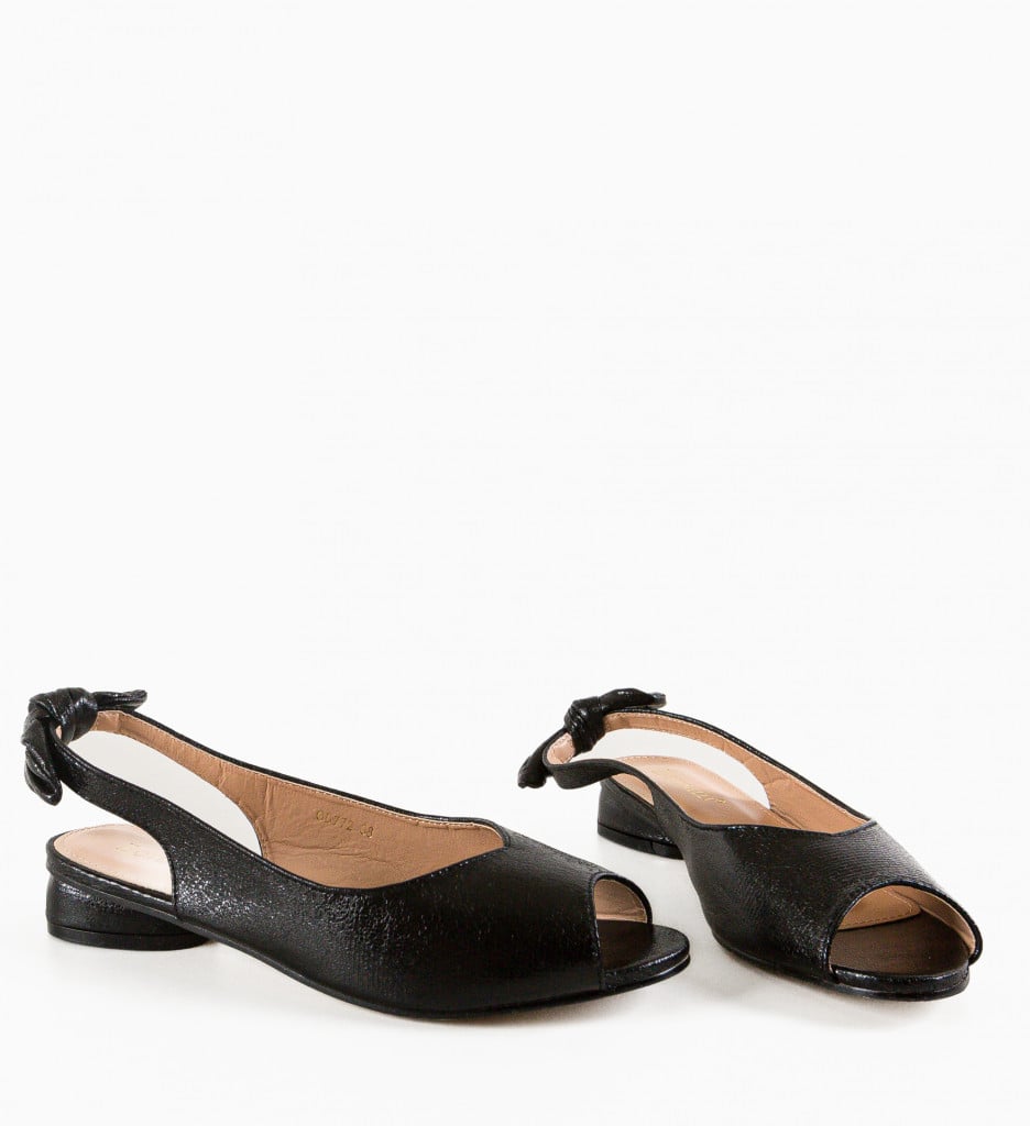 Sandale cu toc Wojc Negre - Eleganță și Stil - imagine 9