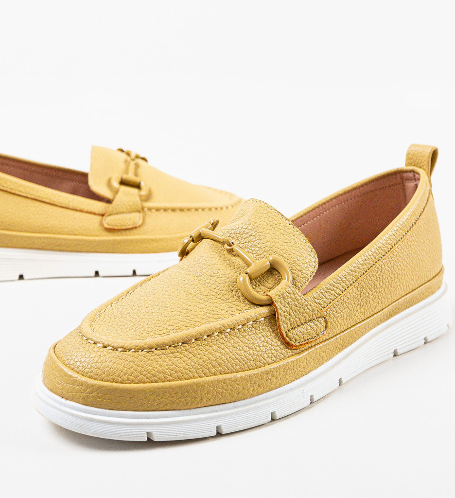 Pantofi Casual Olhan Galbeni - Confort și Stil - imagine 6