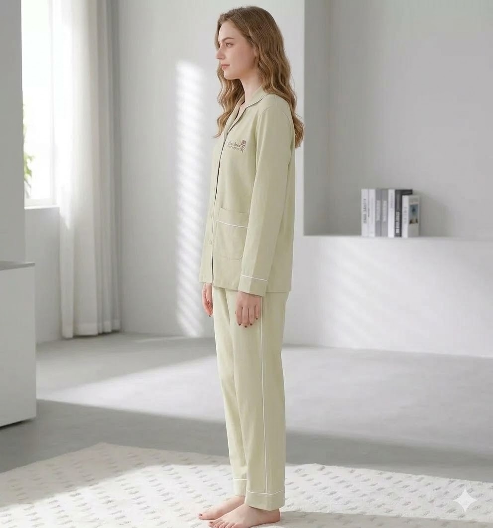Pijama Dama 2 Bucati Delis Verde - imagine 3