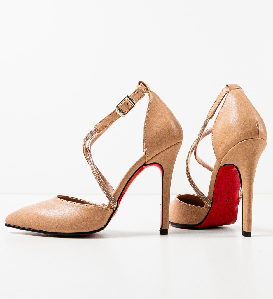 Pantofi cu Toc Onaza Nude | Eleganță și Confort - imagine 4