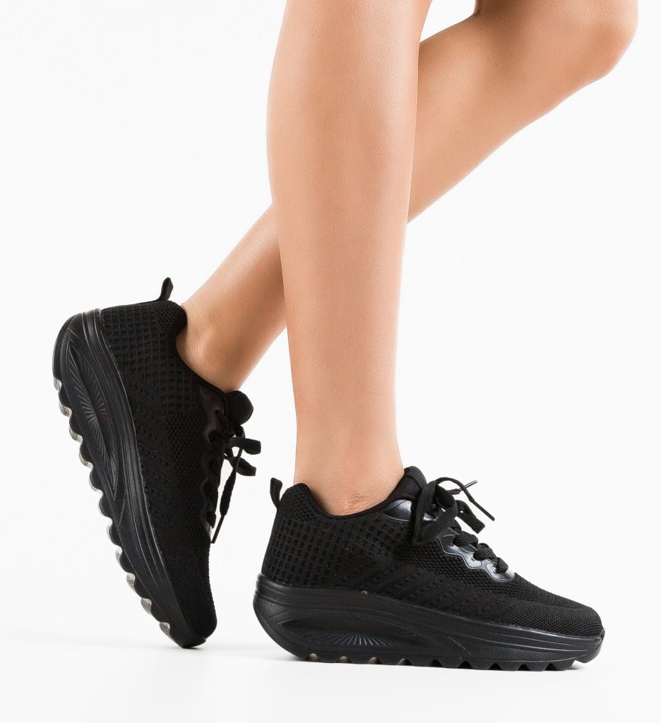 Sneakers Dama Regis Negri | Confort și Stil - imagine 3