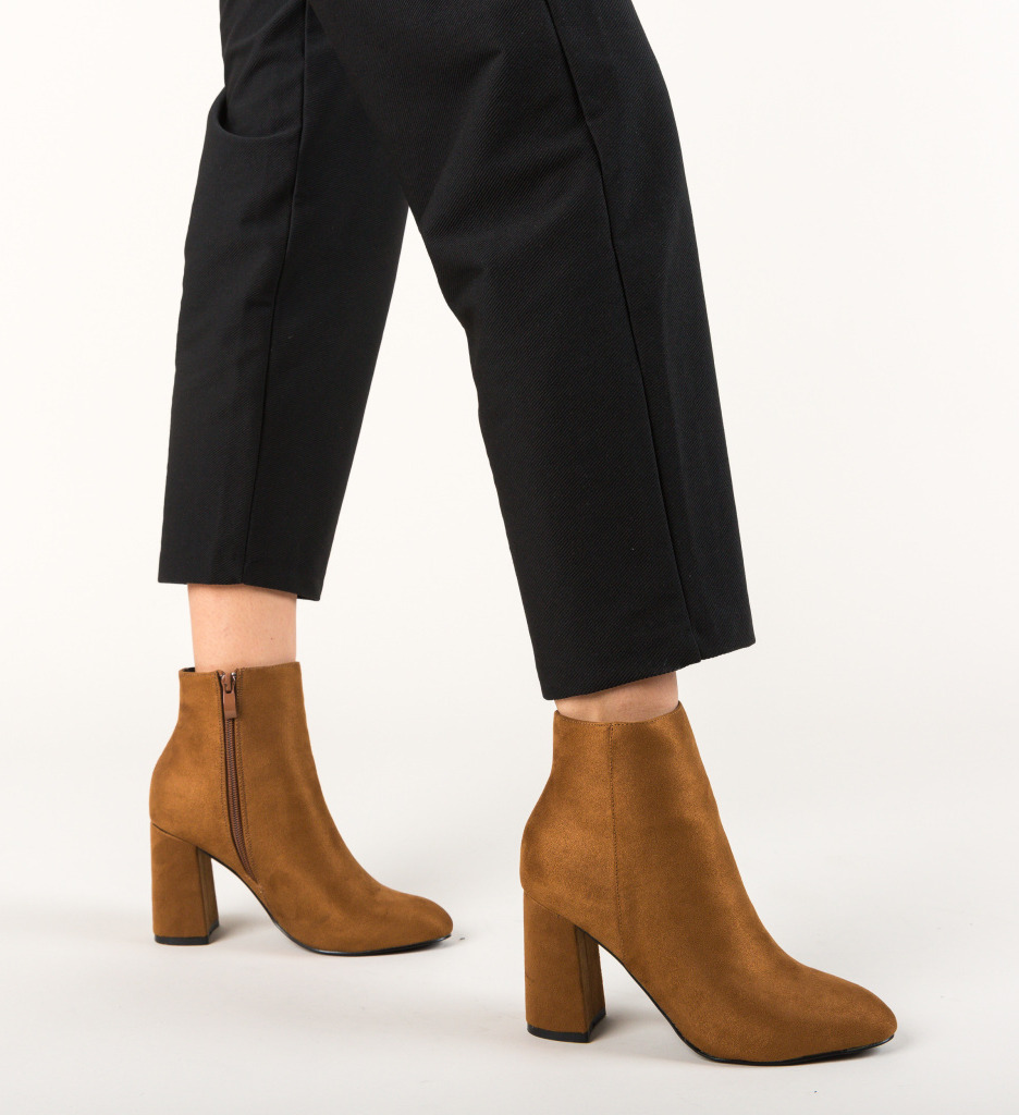 Botine Dama Fekra Camel | Design Elegant - imagine 3