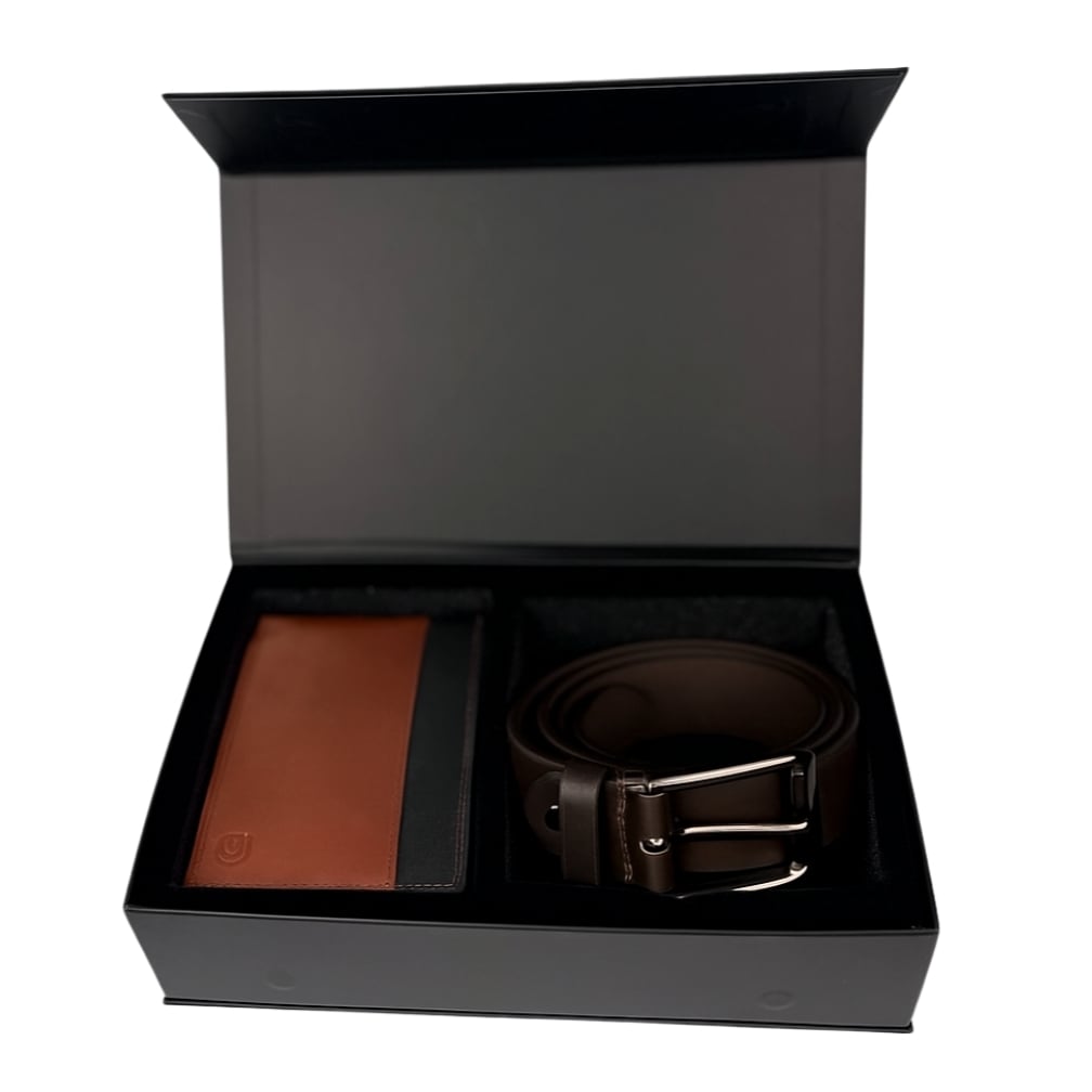 Set Cadou Barbati Delis - Portofel & Curea Piele