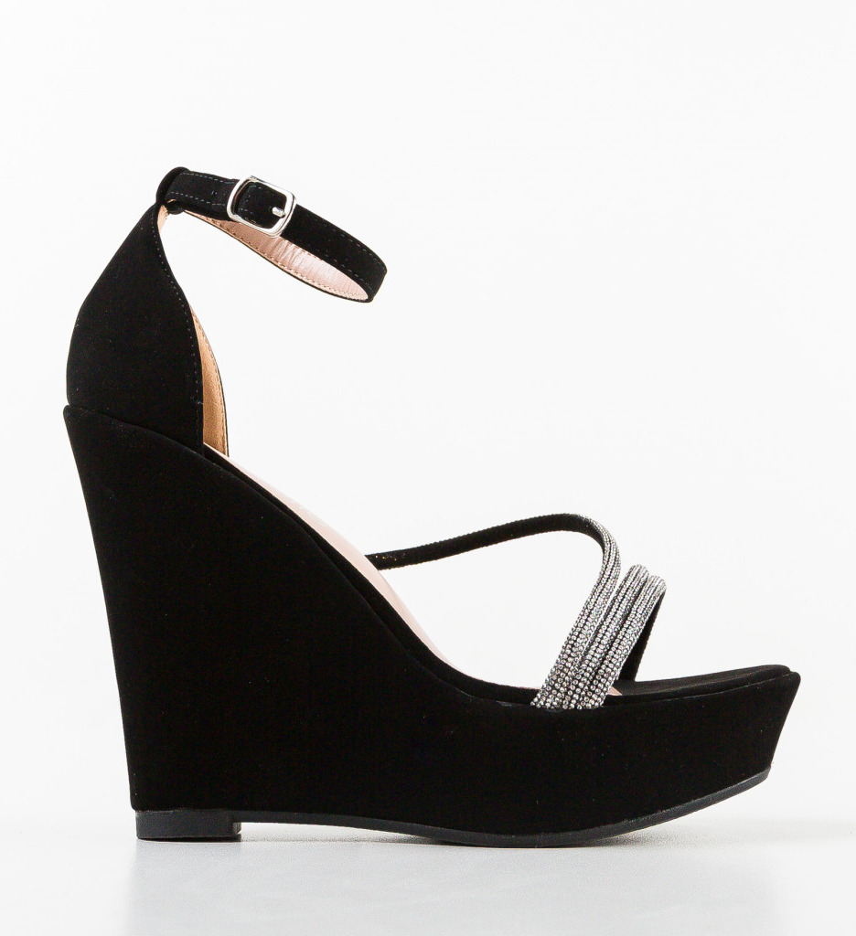 Platforme Dama Crom Negre - Stil Inconfundabil - imagine 5