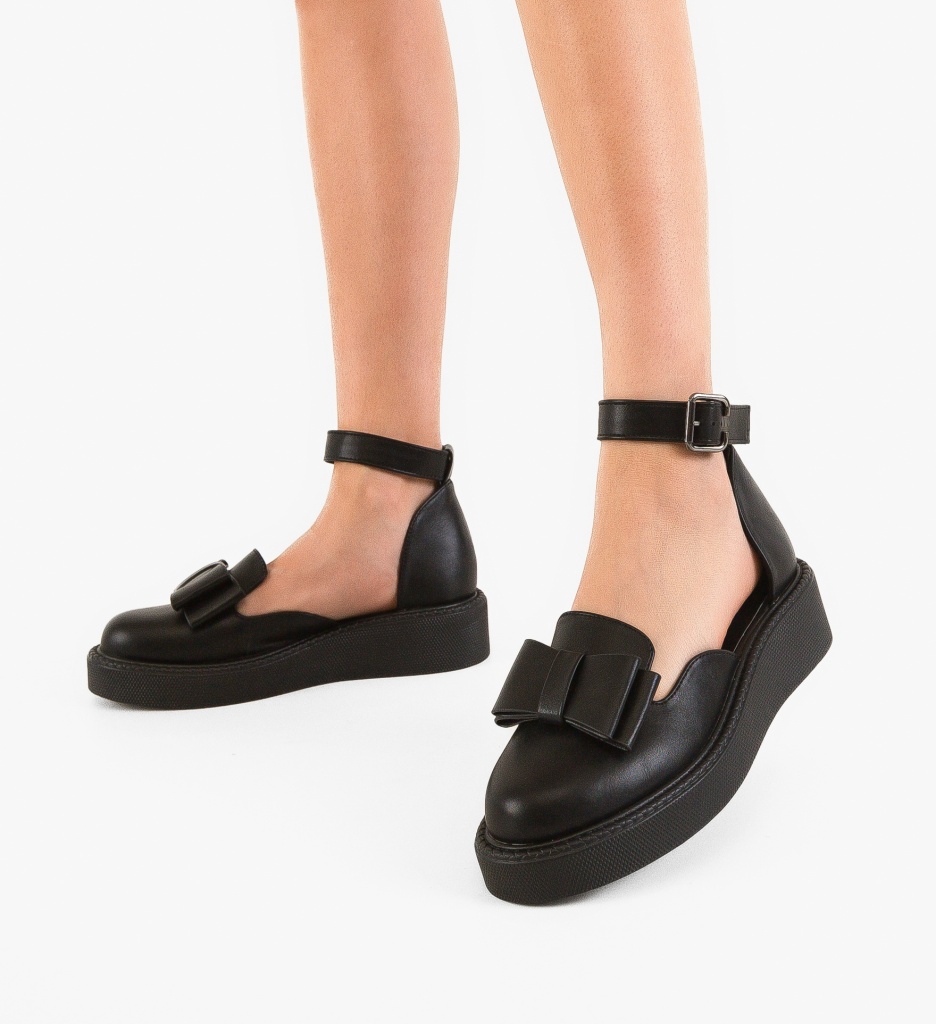 Pantofi Casual Dama Hammbe Negri – Confort și Stil - imagine 3