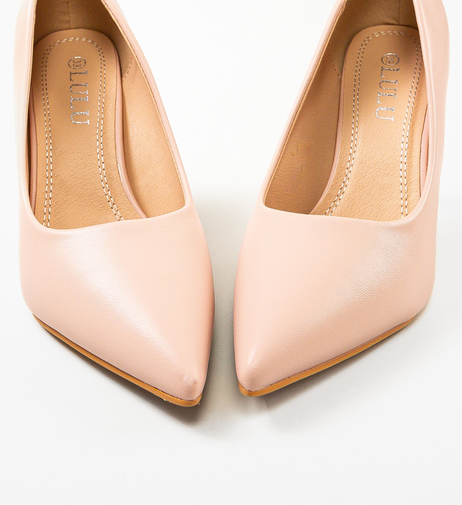 Pantofi Kikor Roz cu Toc Eleganți - imagine 6