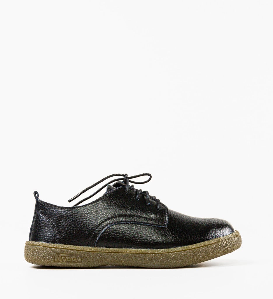 Pantofi Casual Lactose Negri | Confort & Stil - imagine 8
