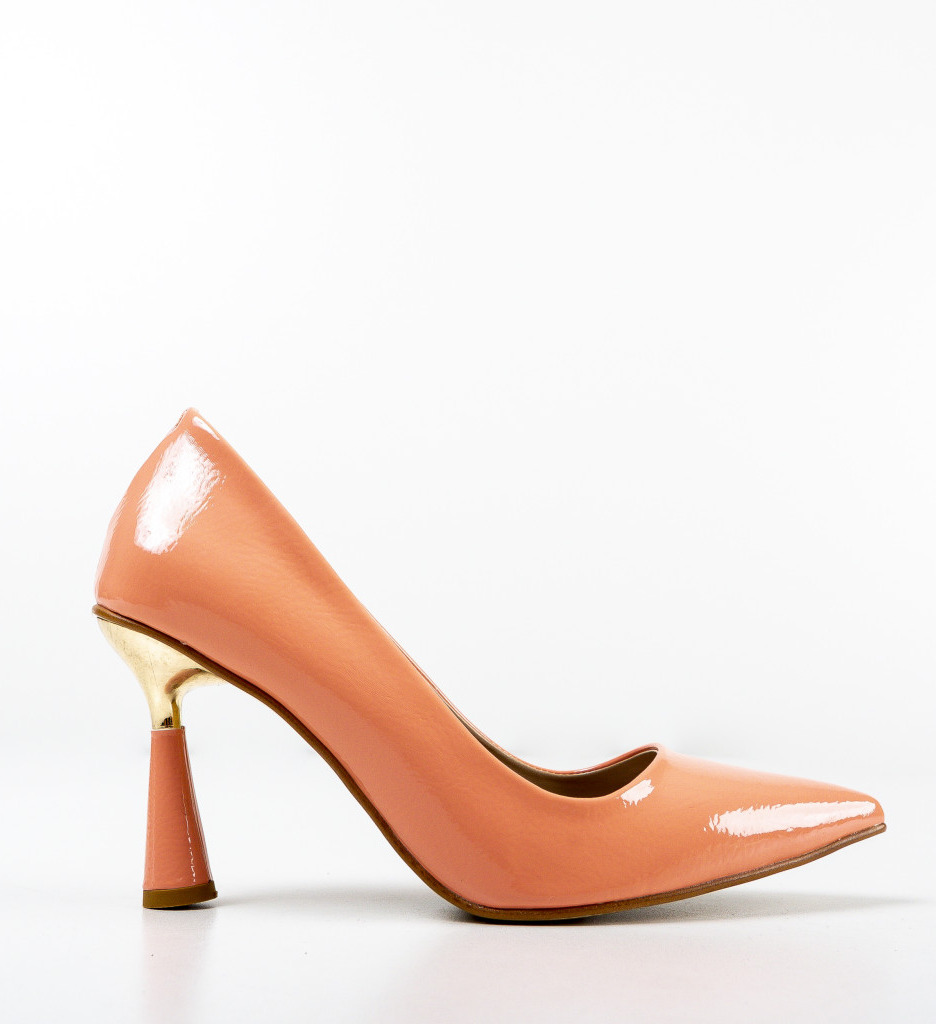 Pantofi Mank Roz cu Toc Eleganți - imagine 5