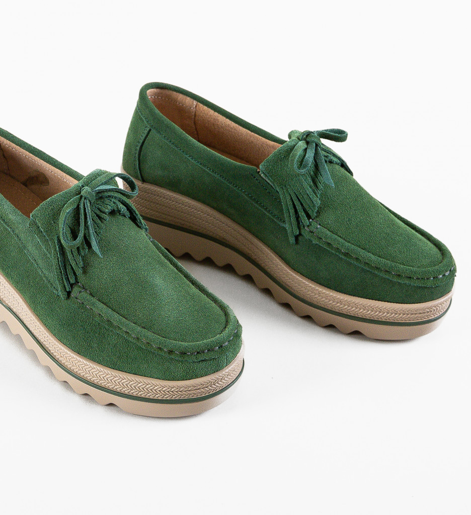 Pantofi Hipok Verzi - Confort Casual Zilnic - imagine 5