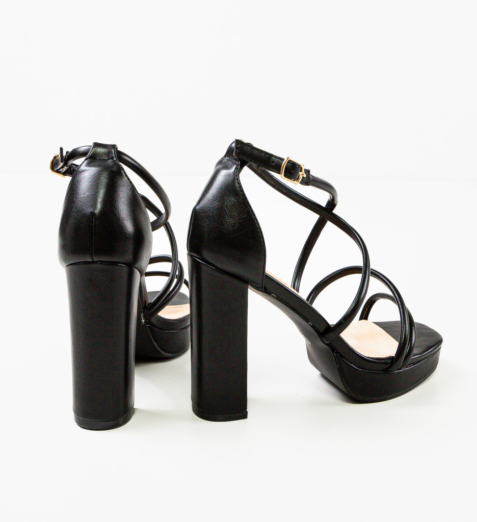 Sandale Tochuk Negre | Eleganță și Stil - imagine 7