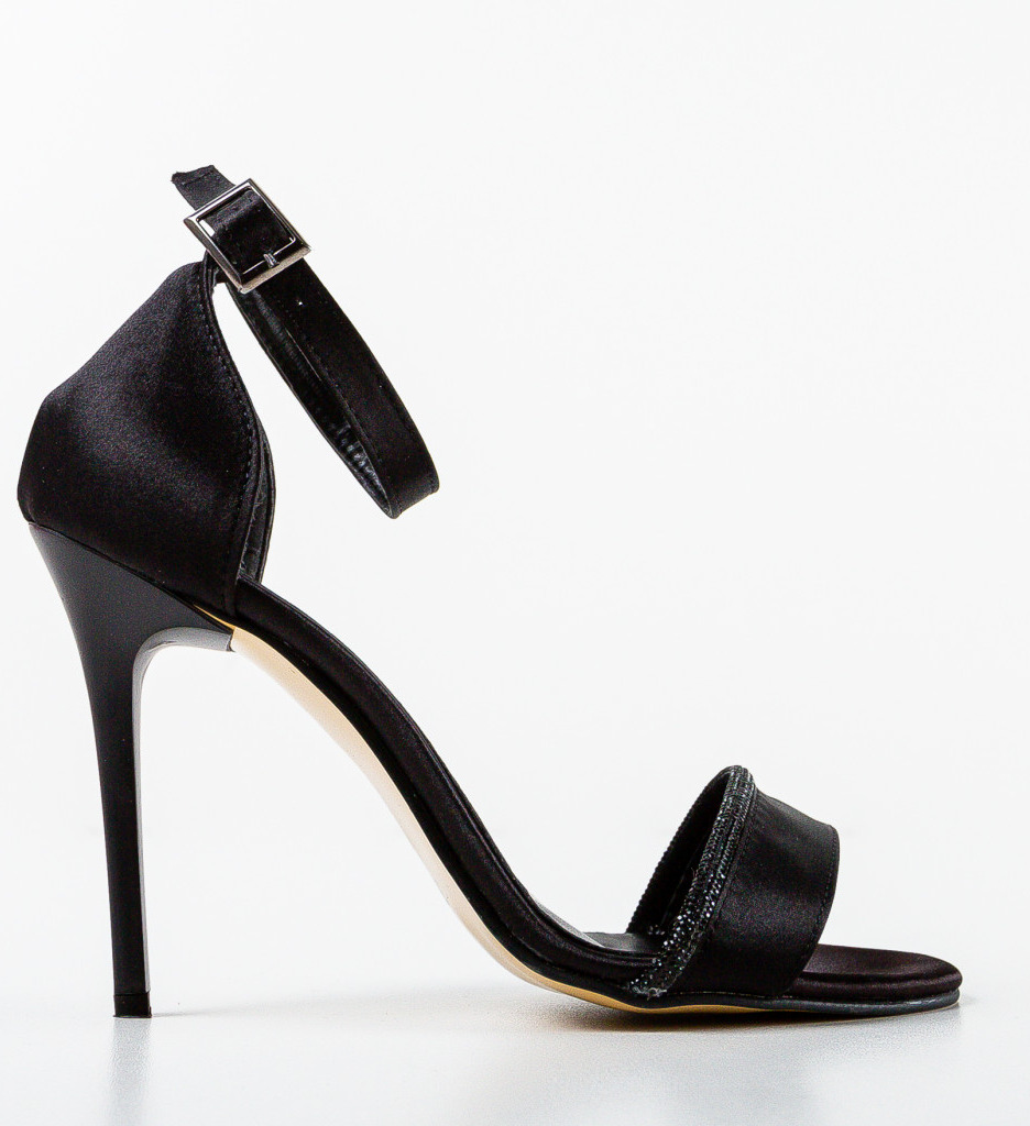 Sandale cu Toc Cassius Negre | Eleganță Maximă - imagine 5
