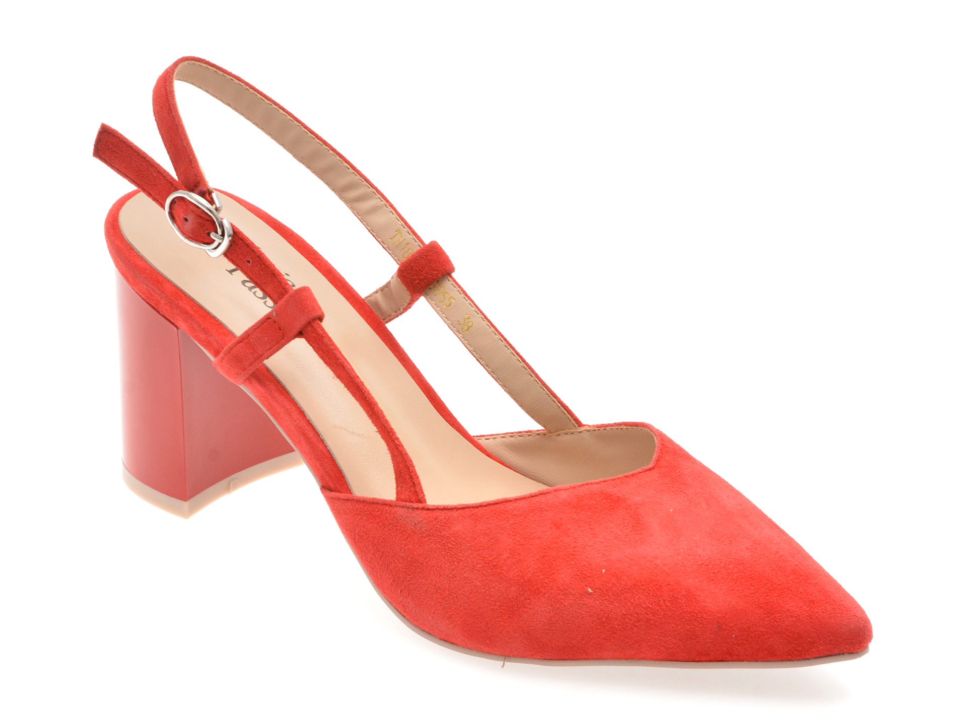 Pantofi FLAVIA PASSINI rosii din piele intoarsa