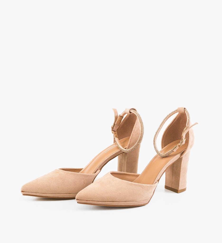 Pantofi Dama cu Toc Kobe Bej | Eleganță și Stil - imagine 12