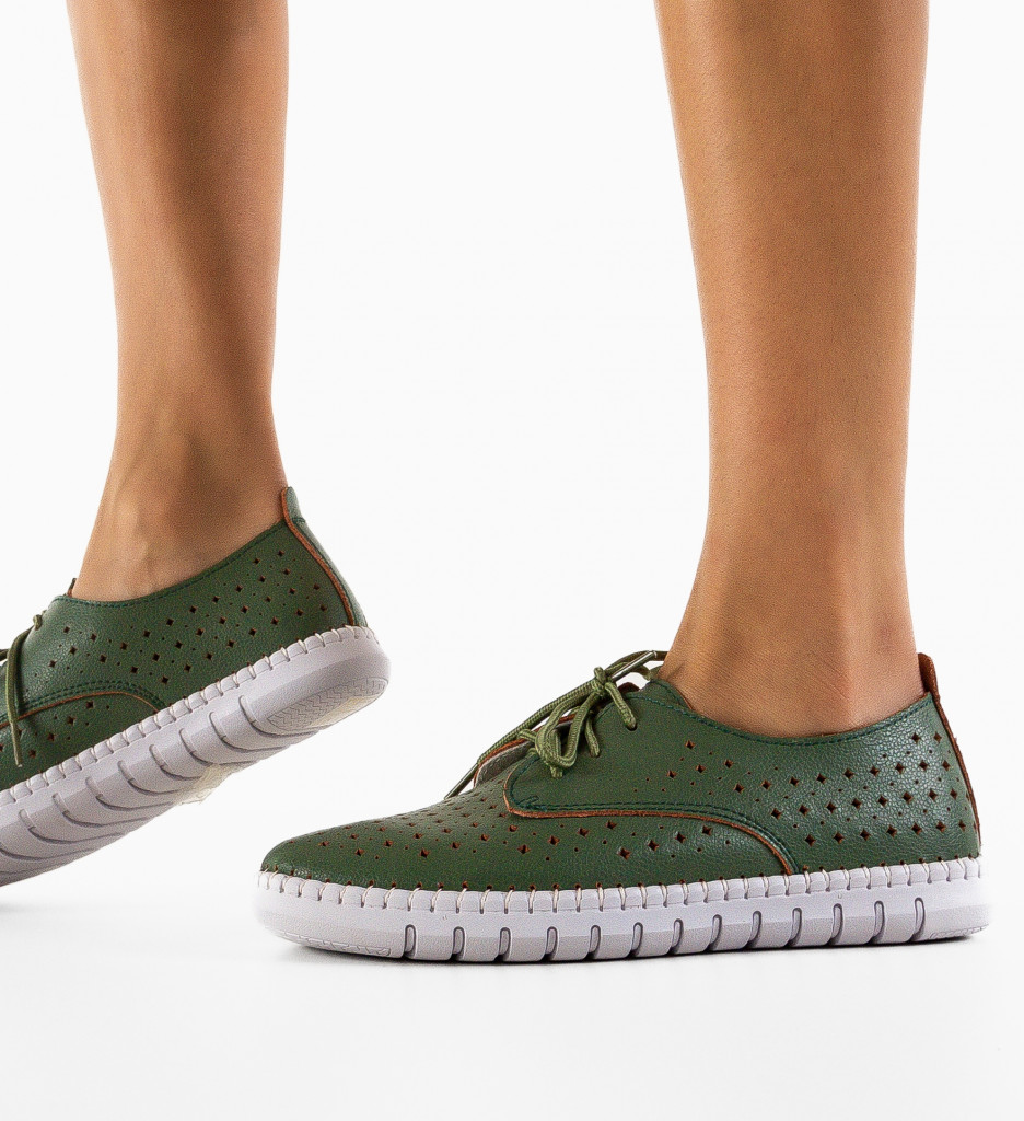 Pantofi Casual Hilio Verzi | Stil și Confort - imagine 4