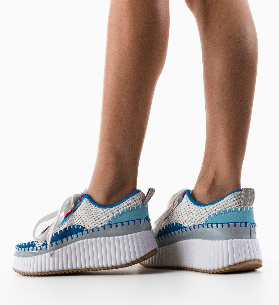Pantofi Sport Duffy Stein Albastri - Confort - imagine 3