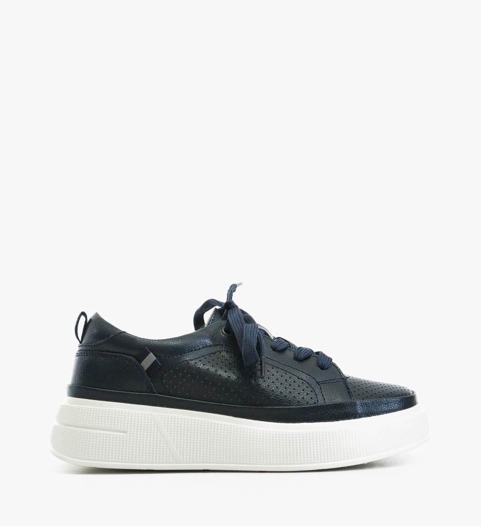 Pantofi Casual Papaye Bleumarin Confortabili - imagine 4