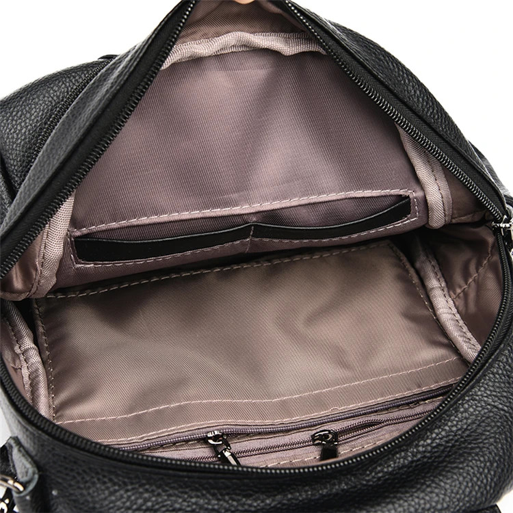Rucsac Dama Delis Zephyrine GT2856 Negru, Piele Ecologica - imagine 5