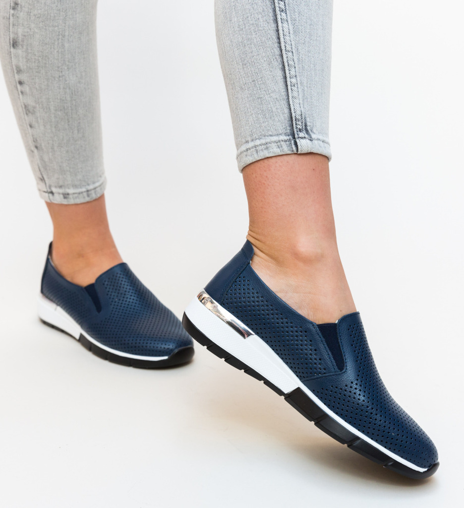 Pantofi Casual Pufine Bleumarin Confort