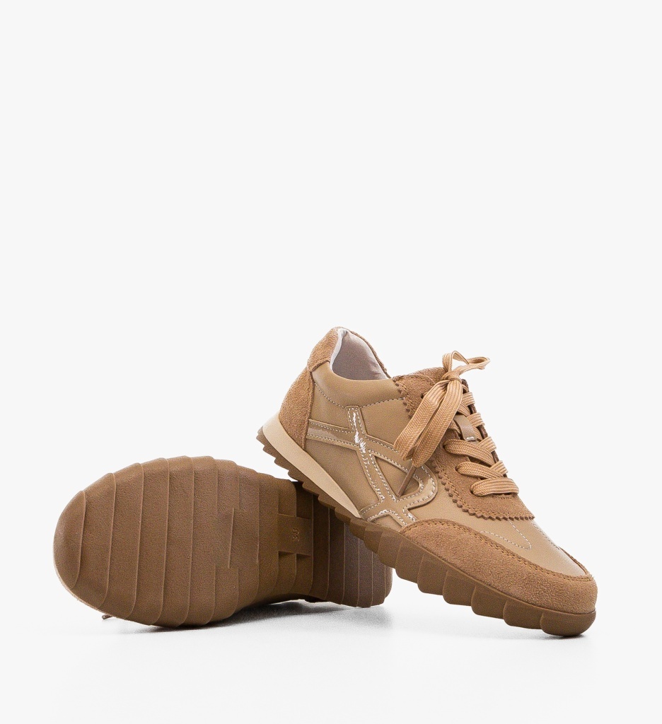 Pantofi Casual Ynun Bej Eleganți și Confortabili - imagine 2