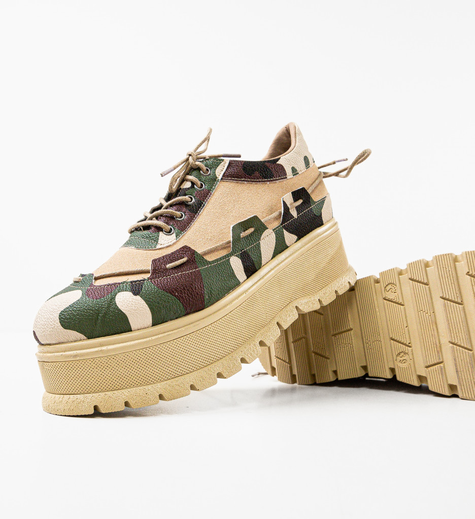 Pantofi Casual Danrta Khaki | Confort și Stil - imagine 5