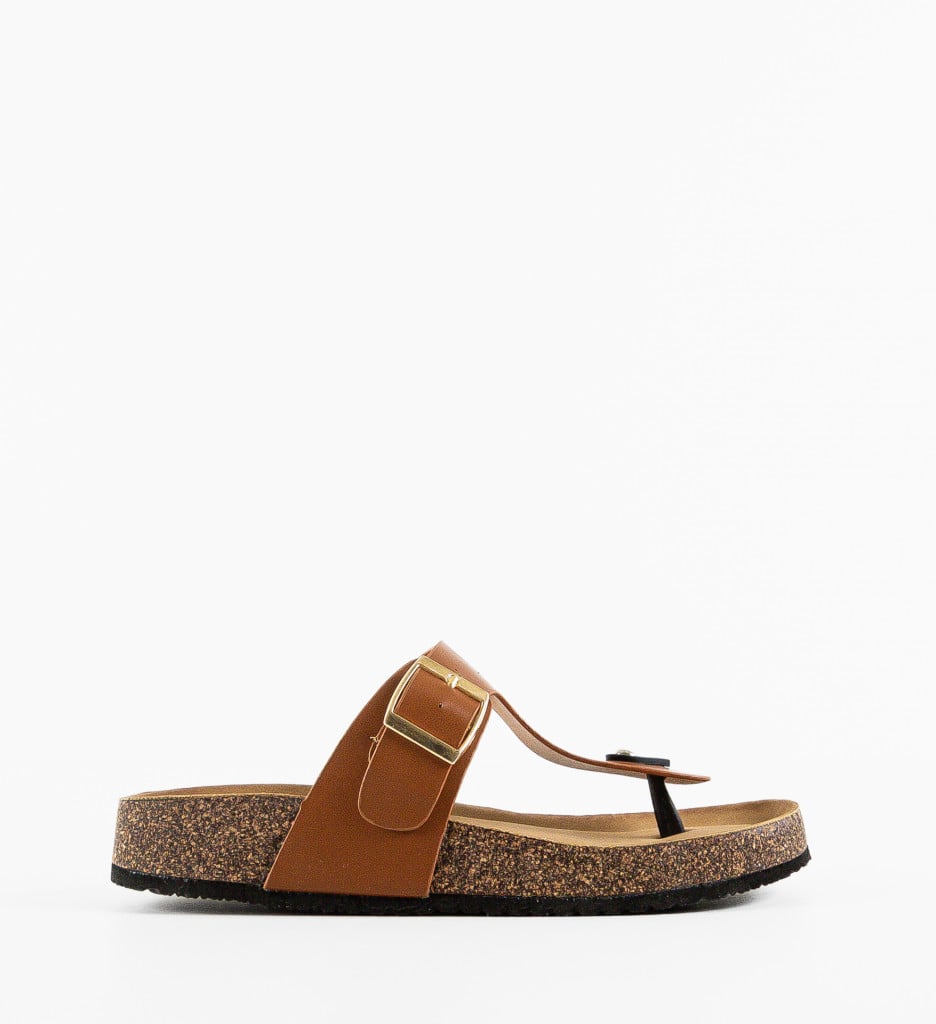 Papuci Dama Kasey Camel - Brand | Confort și Stil - imagine 6