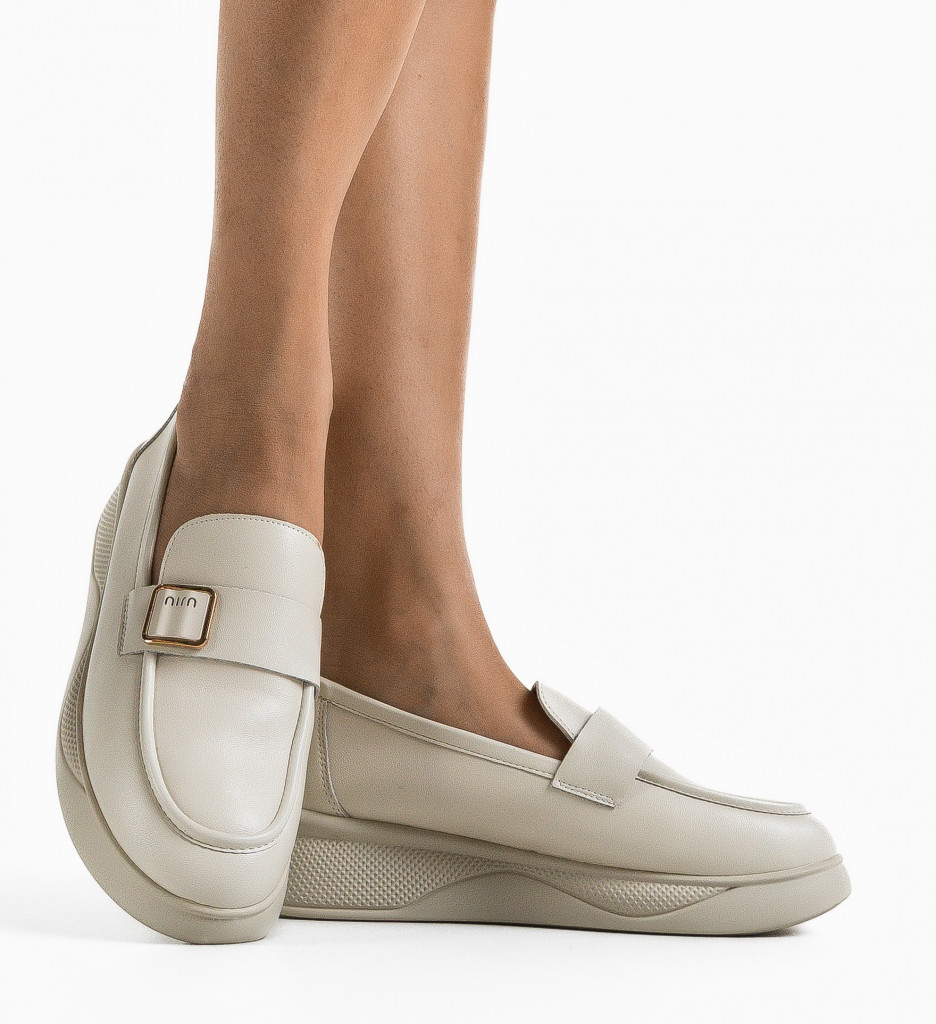 Pantofi Casual Dama Catlyn Bej | Confort și Stil - imagine 2