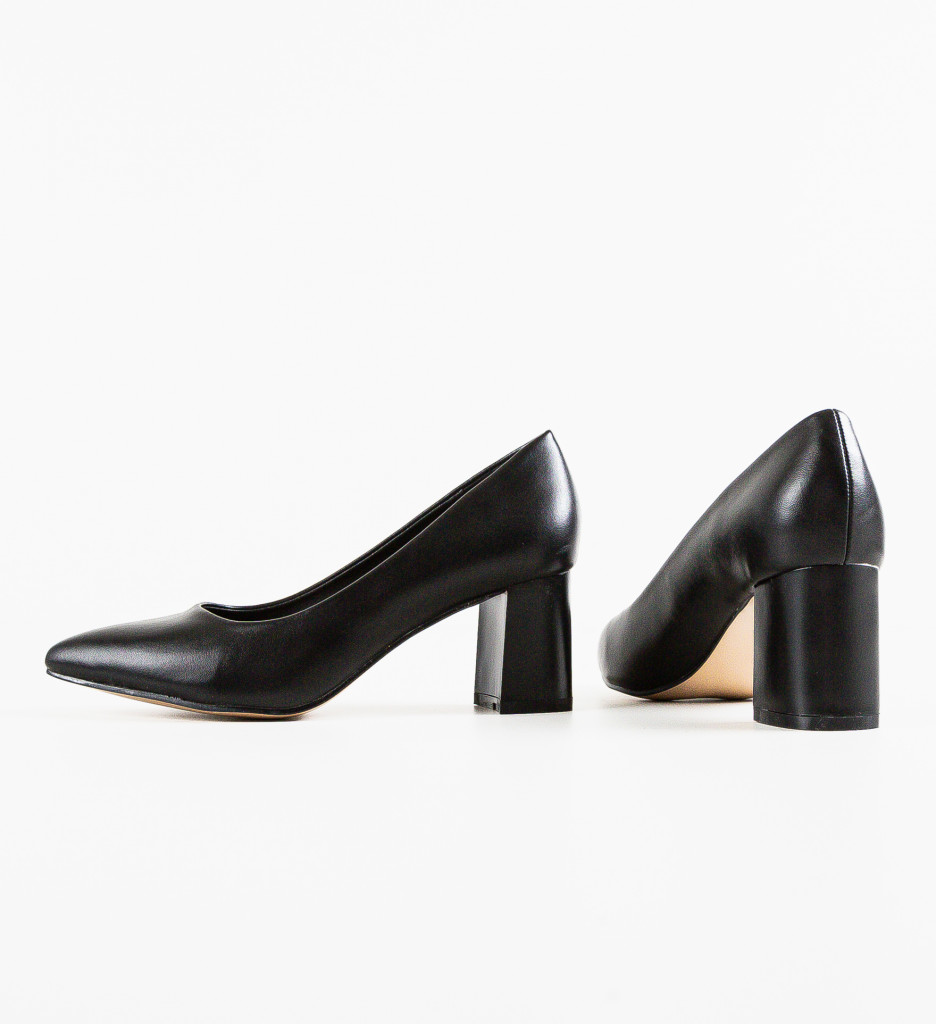 Pantofi Dama Walton Negri | Toc Elegant - imagine 6