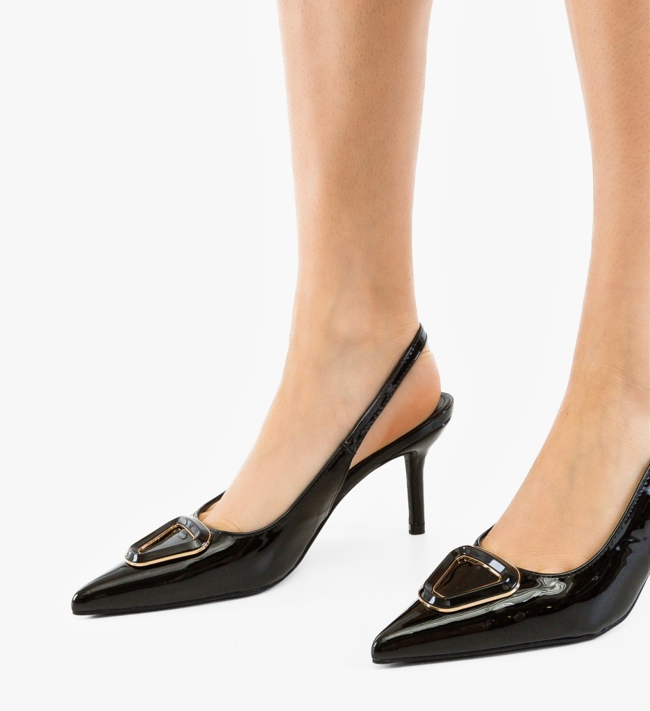 Pantofi Dama Nataniel Negri Eleganți - imagine 7
