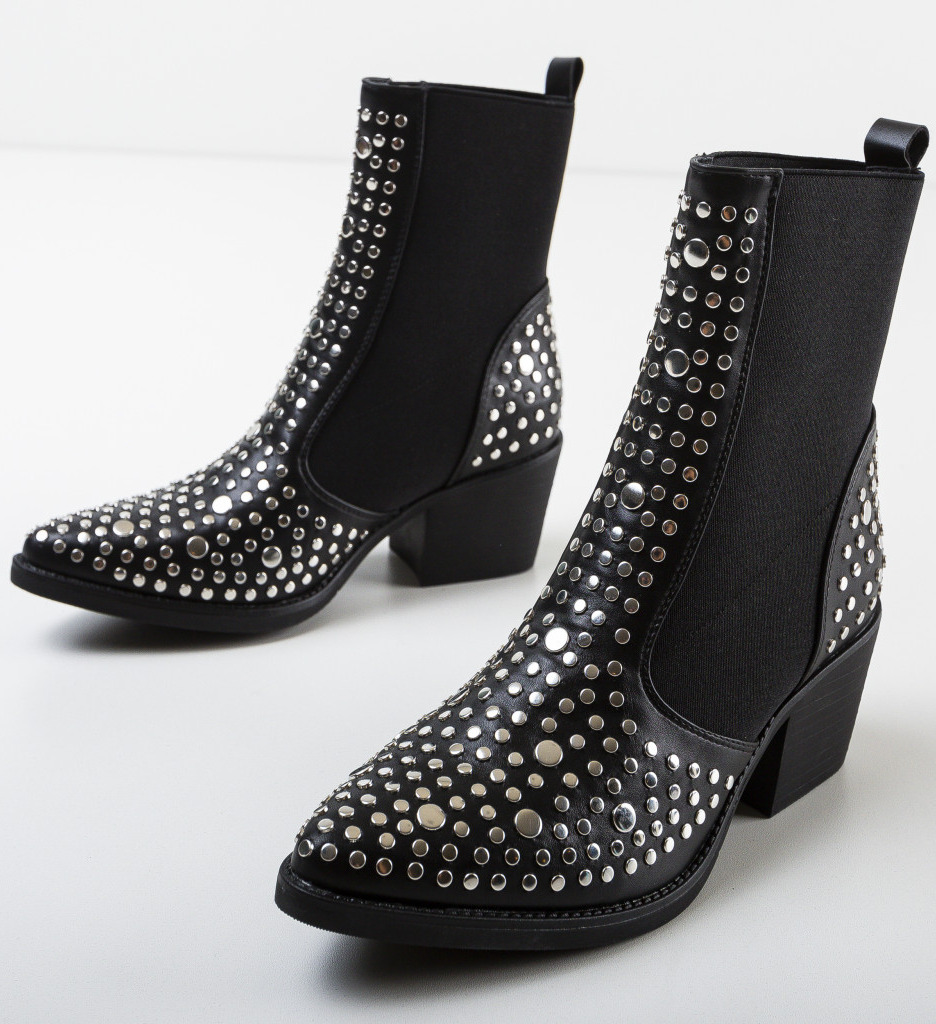 Botine Farley Negre - Eleganță și Confort - imagine 7